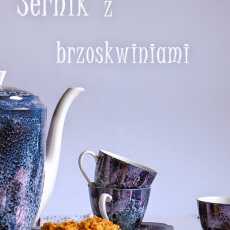 Przepis na Sernik z brzoskwiniami na kruchym spodzie