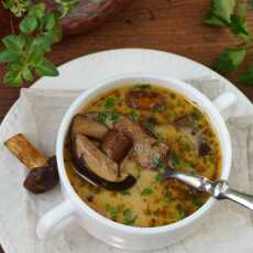 Przepis na Szybka zupa z świeżych grzybów