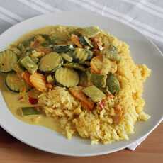 Przepis na Warzywa w mleczku kokosowym i curry