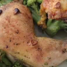 Przepis na Kurczak czosnkowy z brokułami