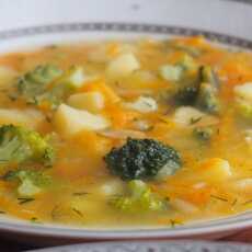 Przepis na Zupa brokułowo grysikowa z ziemniakami