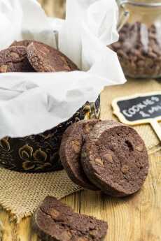 Przepis na Podwójnie czekoladowe kruche ciasteczka…
