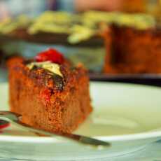 Przepis na Torcik seshera - czyli czekoladowo-migdałowe ciasto z malinami:)