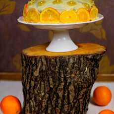 Przepis na Tort podwójnie pomarańczowy z kardamonowym ganache