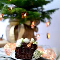 Przepis na Makowiec na spodzie z bananowego brownie 