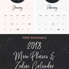 Przepis na Darmowe kalendarze 2018 do druku