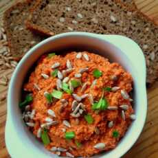 Przepis na Pasta z pieczonej papryki i słonecznika / Roasted Pepper and Sunflower Seed Spread