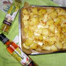 Przepis na Zapiekane ziemniaki z olejami smakowymi i mozzrellą...