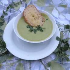 Przepis na Zupa - krem z mrożonego groszku (brokułów, kalafiora, jarmużu itp....)