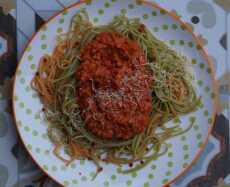 Przepis na Wegańskie spaghetti po bolońsku