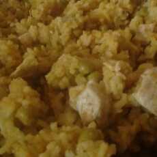 Przepis na Ryż curry z kurczakiem i groszkiem