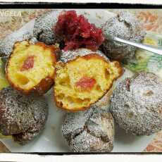 Przepis na Domowe mini pączki z różaną konfiturą - Rose Petal Jam Dougnuts Recipe - Krapfen alla marmellata di rose