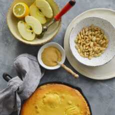 Przepis na Ciasto z jabłkami i masą migdałowo -cytrynową