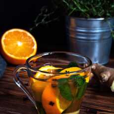 Przepis na Rozgrzewająca herbata na przeziębienie