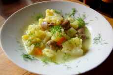 Przepis na ” Amore kalafiore ” , zupa kalafiorowa na serduszkach