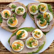 Przepis na Kanapki z szynką, sałatą i jajkiem (2)