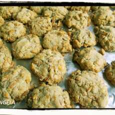 Przepis na Kruche słone ciastka słonecznikowe - Snack Sunflower Seeds Cookies - Biscotti salati ai semi di girasole