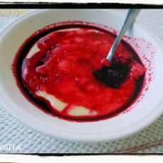 Przepis na Budyń z sokiem buraczanym - Beetroot Custard Recipe - Budino al succo di rapa rossa