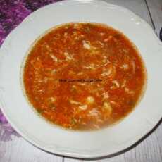 Przepis na Chińska zupa pomidorowa z jajkiem