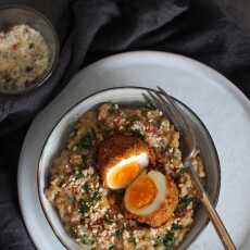 Przepis na Risotto Carbonara z chrupiącym jajkiem