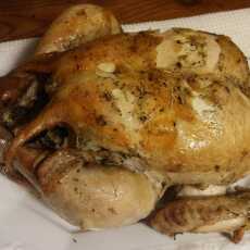 Przepis na Kurczak pieczony z czosnkiem, rozmarynem i cytryną