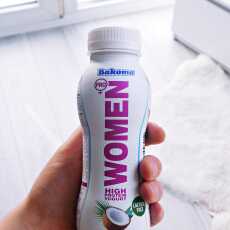 Przepis na Smakuję i testuję : BAKOMA WOMEN jogurt pitny o smaku kokosowym 