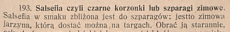 Przepis na Zapomniane smaki: salsefia, czyli szparagi zimowe według przepisu z 1913 roku