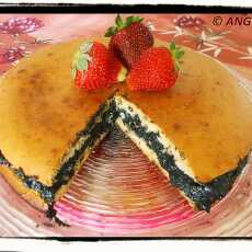 Przepis na Ciasto z masą z czarnego sezamu - Black Sesame Cake - Torta al sesamo nero