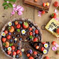 Przepis na Podwójnie czekoladowa tarta z owocami