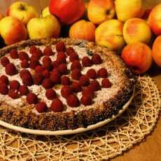 Przepis na Ciasto z kaszy jaglanej z jabłkami, orzechami laskowymi i żurawiną