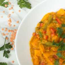 Przepis na Curry z czerwoną soczewicą i batatem *