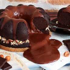 Przepis na Wegańskie mocno kakaowe ciasto z czekoladową lawą (wegańskie, bez glutenu, białego cukru, laktozy)