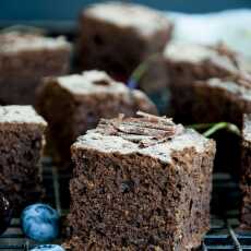 Przepis na Zdrowe brownie z mąki kasztanowej z orzechami 