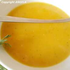 Przepis na Zupa krem z marchewki i kwiatów dyni - Carrot And Pumpkin Blossom Cream Soup Recipe - Vellutata di carote e fiori di zucca