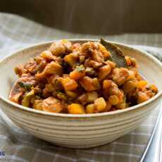 Przepis na Danie jednogarnkowe z soczewicą ( wegetariańskie ). / One pot with lentils ( vege ). 