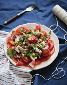 Przepis na Sałatka z arbuzem i pomidorami