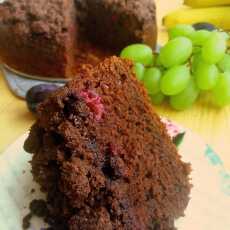 Przepis na Ciasto z kakao, wiśniami i kruszonką / Cocoa Sour Cherry Crumb Cake