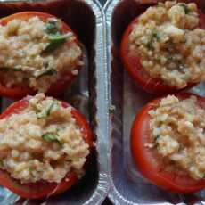 Przepis na Faszerowane pomidory idealne na grilla lub do piekarnika