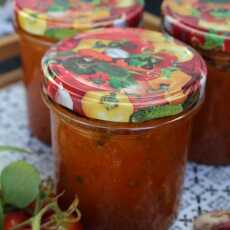 Przepis na Przetwory - curry sos na zimę z cukinii i pomidorów