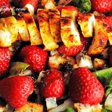 Przepis na Sałatka z kurczakiem i truskawkami / Salad with chicken and strawberries