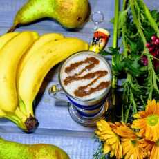 Przepis na Gruszka + banan + mleko kokosowe