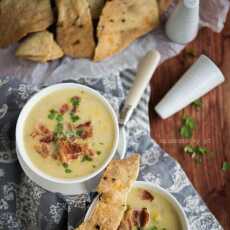Przepis na Kukurydziany chowder z chrupkami chili