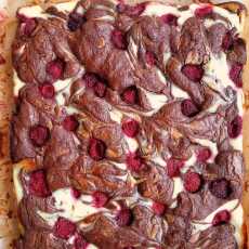 Przepis na Brownie z serem i malinami / Raspberry Cheesecake Brownie