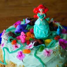 Przepis na Tort mała syrenka Arielka / Ariel little mermaid cake DIY