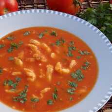 Przepis na Zupa pomidorowa z kluskami lanymi
