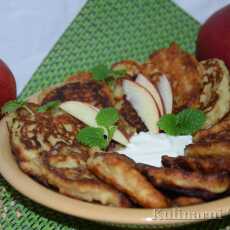 Przepis na Pryszcze z jabłkami z mąki gryczanej