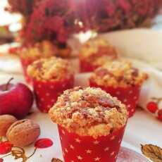 Przepis na Jabłkowo cynamonowe muffinki z kruszonką