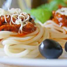Przepis na Spaghetti bolognese z mascarpone