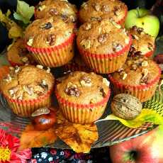 Przepis na Muffinki z jabłkami, kokosem i orzechami