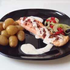 Przepis na Salmon in a lemon sauce